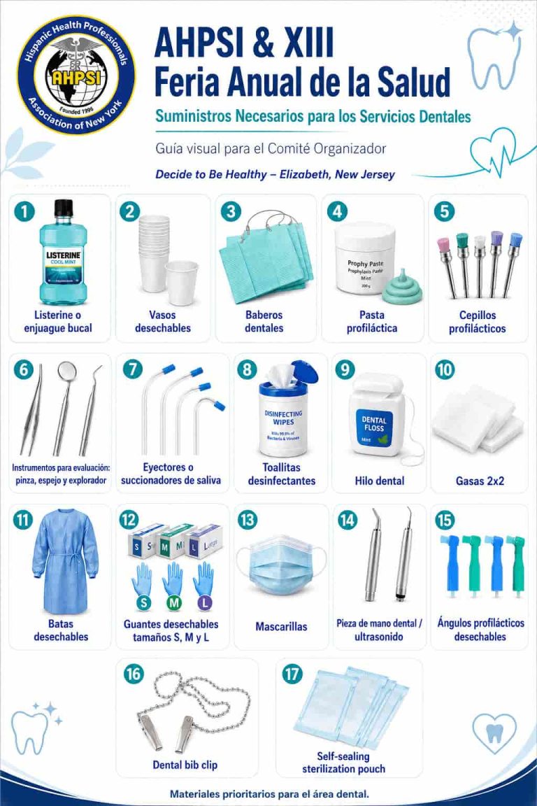 Ahpsi, Lo que lleva tu unidad móvil: insumos clave para atención dental