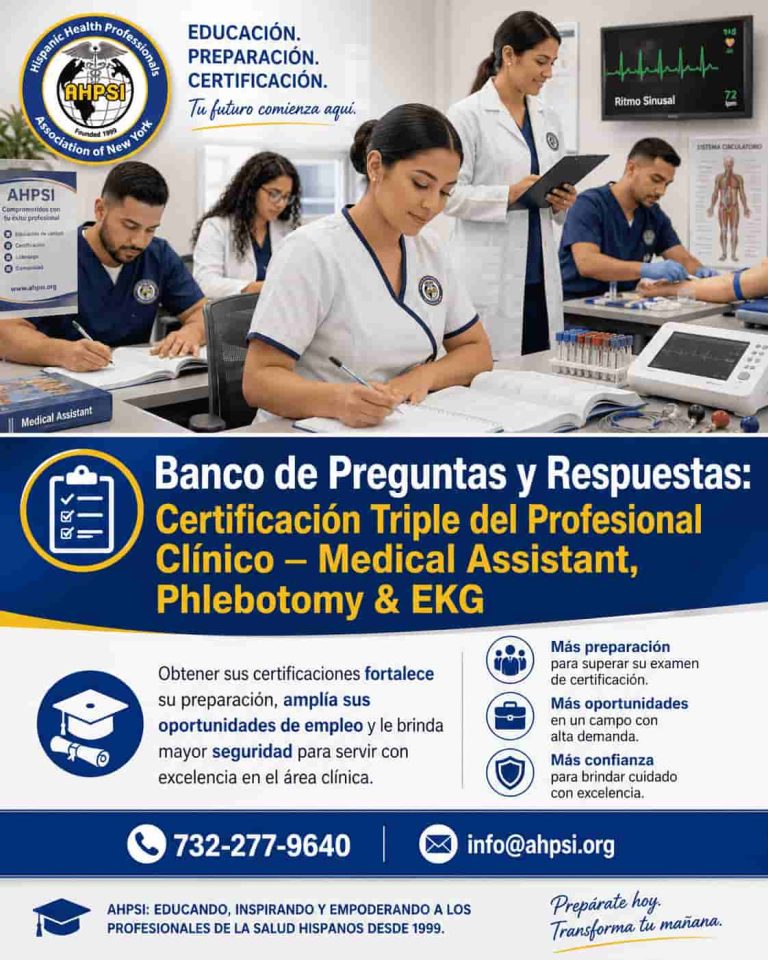 Compendio de Preguntas y Respuestas: Medical Assistant, Flebotomía y Electrocardiografía