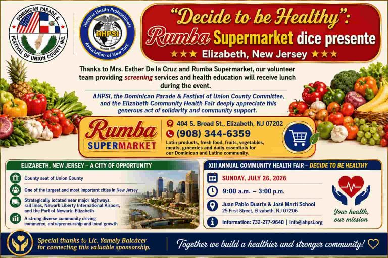 Rumba Supermarket Joins as a Solidarity Sponsor of the XIII Annual Elizabeth Community Health Fair