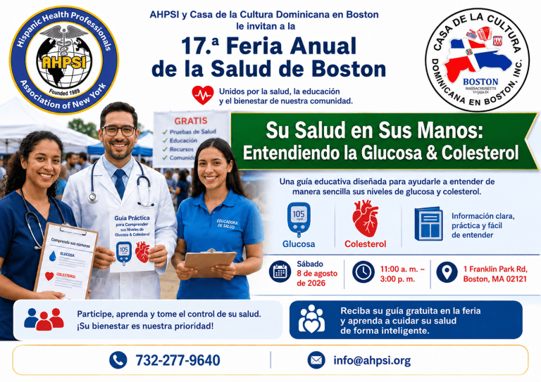 Boston:Su Salud en Sus Manos: Entendiendo la Glucosa & Colesterol