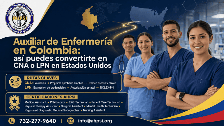 CNA o LPN en Estados Unidos: los primeros pasos para Auxiliares de Enfermería colombianos.