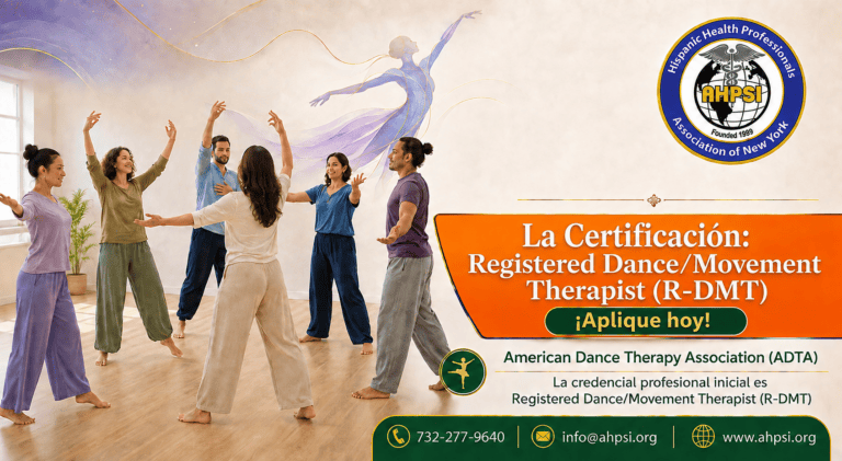 Certificación: Registered Dance/Movement Therapist (R-DMT