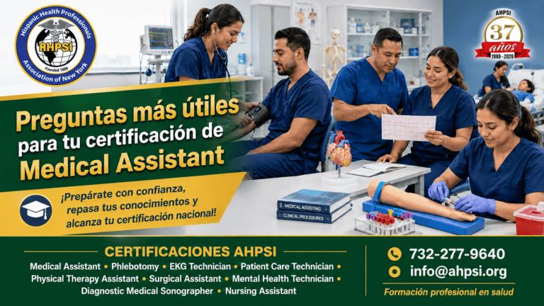 Preguntas finales para tu certificación de Medical Assistant”