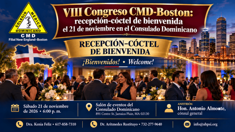 Consulado General de la República Dominicana en Boston acoge la recepción-cóctel de bienvenida del VIII Congreso CMD-Boston