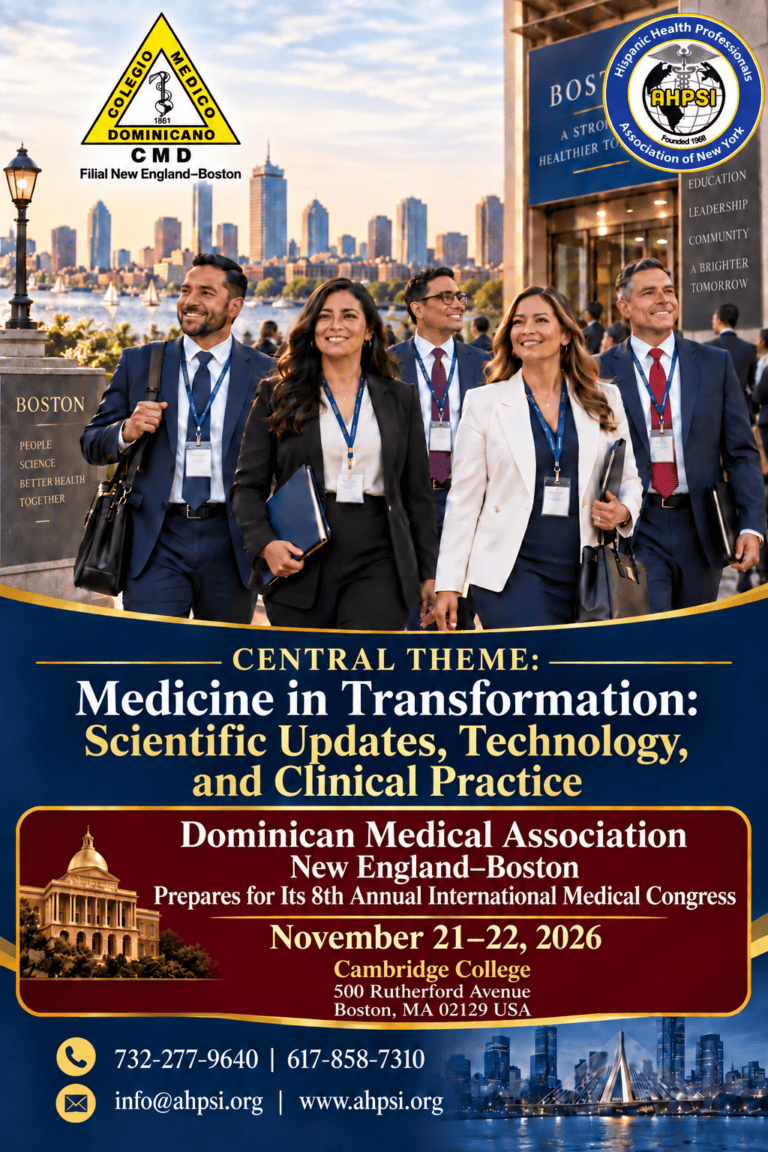 Save the date: VIII Congreso Médico Anual Internacional del Colegio Médico Dominicano, Filial New England–Boston | 21-22 noviembre, 2026.