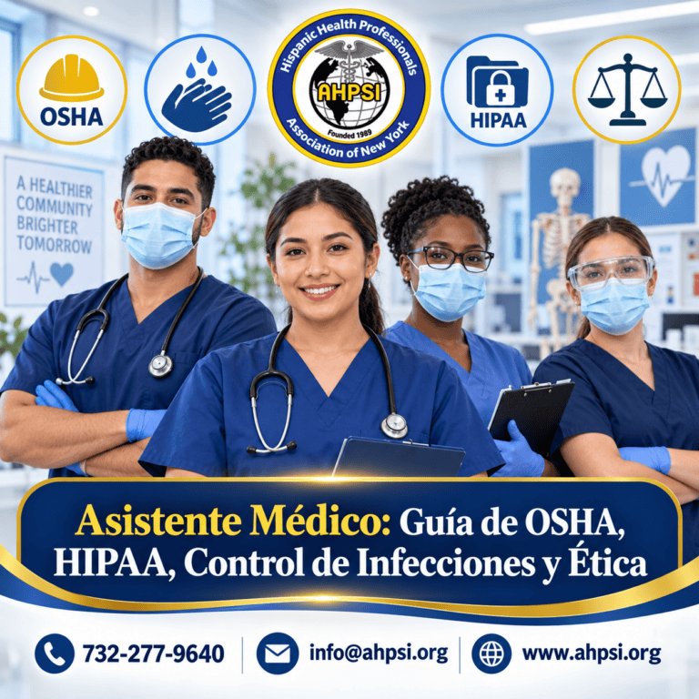 Medical Assistant:Osha, HIPAA,control de infecciones & Etica